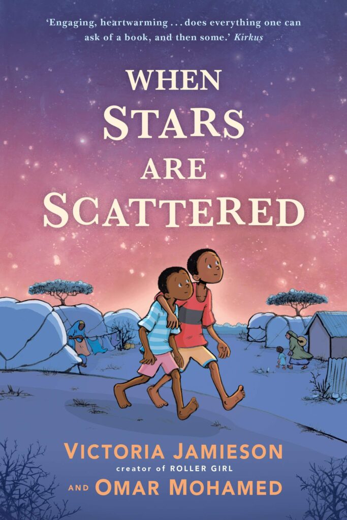 Cover art of the graphic novel When Stars are Scattered.